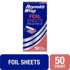 Pre-Cut -Up Aluminum Foil Sheets, 14 x 10.25 Inches, 50 Sheets for Cooking, Aluminum Foil price