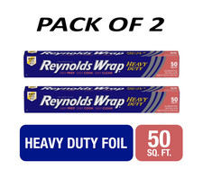 Reynolds Wrap Heavy Duty Aluminum Foil 50 Square Feet PACK OF 2 Aluminum Foil price