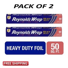 Reynolds Wrap Heavy Duty Aluminum Foil 50 Square Feet PACK OF 2 Aluminum Foil price