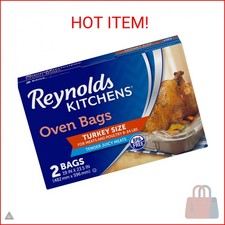 Reynolds Kitchens Turkey Size Oven Bags, Holds Up to 24 Pounds, 2 Count Oven Bag price