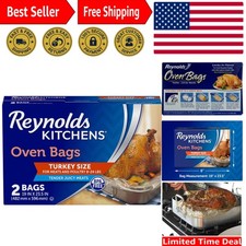 BPA-Free Turkey Size Oven Bags - 2 Pack, Oven Safe to 400°F, 24 lbs Capacity Oven Bag price