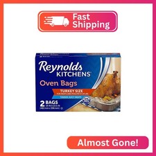 Reynolds Kitchens Turkey Size Oven Bags, Holds Up to 24 Pounds, 2 Count Oven Bag price