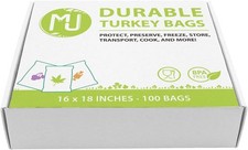 Oven Bags 100 Pack for Turkey Herb Garden Smell Proof All-Purpose - 16" x 18" Oven Bag price