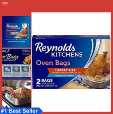 Oven Bags 19 x 23.5 Inch 24 Pound Capacity 2 Count BPA Free For Turkey Roasting Oven Bag price