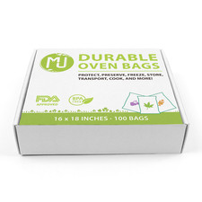 Oven Bags 100 Pack for Turkey Herb Garden Smell Proof All-Purpose - 16" x 18" Oven Bag price
