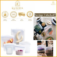 6-Pack Silicone Reusable Food Storage Bags Set Eco-Friendly Leakproof Microwa... Oven Bag price