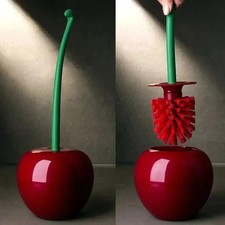 1pc Cherry Shape Toilet Brush Holder Set Bathroom Cleaning Brush - NEW Toilet Set price