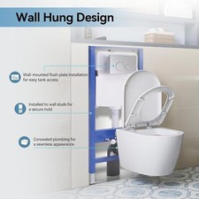 In-Wall Toilet Combo Set Wall-Hung Toilet Bowl with Soft-Close Seat,Durable Tank Toilet Set price