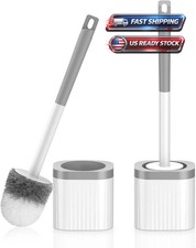 Toilet Brush Set 2 Pack Bathroom Cleaning Supplies Toilet Bowl Brush Holders Toilet Set price