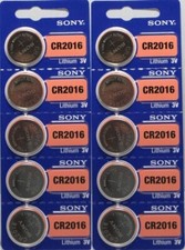 10 Pack Genuine SONY CR2016 Lithium Battery 3V Coin Cell ECR2016 BR2016 DL2016 Battery price