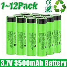 1~12x Rechargeable Battery 3.7V 3500mah Capacity High Quality Flat Top Battery Battery price