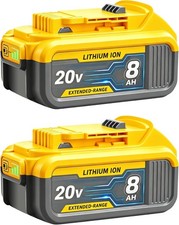 2Pack For DeWalt 20V 20 Volt Max XR 8.0AH Lithium Ion Battery DCB206-2 DCB205-2 Battery price