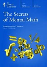 The Secrets of Mental Math - DVD By Professor Arthur T. Benjamin - VERY GOOD Mathematics price