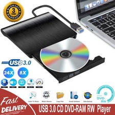 Slim External CD/DVD Drive USB 3.0 Player Burner Reader for Laptop PC Mac HP US CD & DVD Drives price