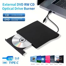 Slim External CD/DVD Drive USB 3.0 Player Burner Reader for Laptop PC Mac HP US CD & DVD Drives price