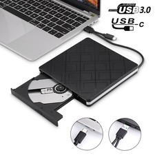 External CD DVD Drive CD-RW DVD-R Combo Burner USB 3.0 Type-C for Windows 11 10 CD & DVD Drives price