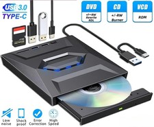 External CD DVD Drive USB 3.0 Writer Burner Player for PC Laptop Windows 11 10 CD & DVD Drives price
