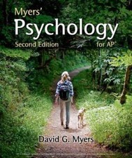 Myers Psychology for AP - Hardcover By Myers, David G - GOOD Psychology Study Guides price