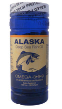 Alaska Deep Sea Fish Oil Omega-3,6,9, EPA/DHA Flaxseed Oil 100 Gels Global Ship Fish Oil / Omega 3 - 6 - 9 price