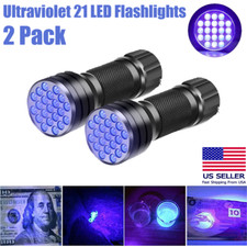 2PC UV Ultra Violet LED Flashlight Blacklight Light 395 NM Inspection Lamp Torch Flashlight price
