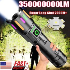 350000000 Lumen Super Bright LED Tactical Flashlight Rechargeable LED Work Light Flashlight price
