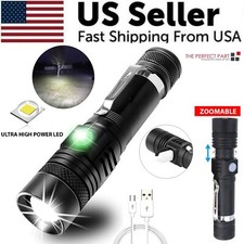 Rechargeable 990000LM LED Flashlight Tactical Police Super Bright Torch Zoomable Flashlight price
