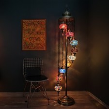 Turkish Floor Lamp, Moroccan Lighting, Mosaic Authentic Turkish Lantern, Asylove Turkish price