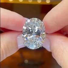 5 CT IGI Oval F/VS1 Lab Grown Diamond Women Solitaire Gift Ring 14k White Gold Diamond Solitaire Ring price