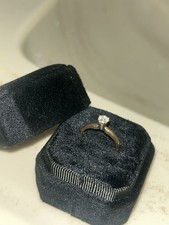 14k Gold 0.3 ct Round Diamond Solitaire Engagement Ring, Size 6 Diamond Solitaire Ring price
