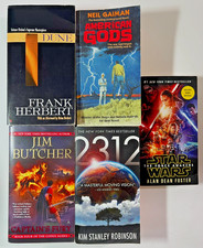Sci Fi Fantasy Paperback Lot x5 Dune American Gods Star Wars Force Awakens 2312 Science Fiction & Fantasy price