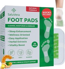 Foot Pads for Relaxation, Improved Sleep & Foot Care, Ginger, Bamboo, 20 pads Foot Care price