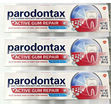 3x Parodontax Active Gum Repair Toothpaste, Fresh Mint - 3.4 each/ exp07/26 Toothpastes price