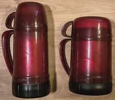Vintage Red Thermos 17oz Liquid & 17oz Food Container Set Complete VGUC Liquid & Food Thermos price