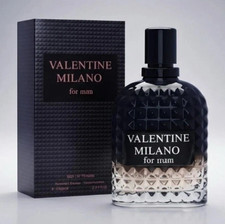 Valentine Milano Black For Man's Perfume Cologne EDP 3.4 FL OZ. Gift Men's Perfumes price