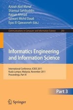 Informatics Engineering and Information Science, Part III by ... - 9783642254611 Science - Informatics and Technology price