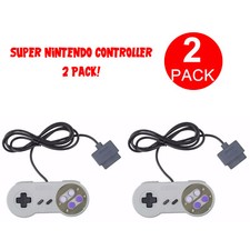 2 FOR New Super Nintendo SNES System Console Replacement Controller 6FT SNS-005 Console Accessories price