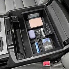 Center Console Organizer Tray Compatible with Accessories 2014-20 Color: Black Console Accessories price