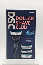 🔥 DSC Dollar Shave Club 4 Blade Razor Bundle - 1 Handle and 4 Refill Cartridges Razors and Refills price