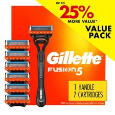 Gillette Fusion5 Razor Men 5 Blade Manual Razor ,1 Handle and 7 Blade Refills Razors and Refills price