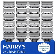 New and Genuine Harry's Razor Blades Refills For Men  24 Razors 5 blade - loose Razors and Refills price