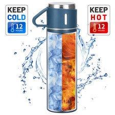 Steel Vacuum Insulated Bottle Gift Set Office Business Coffee Mug Thermos New Thermos price