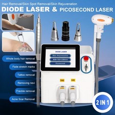2-In-1 Picosecond 808 Diode Laser Machine for Hair Removal Tattoo Removal Skin Hair Removal and Reduction price