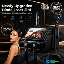 2-in-1 Diode & Picosecond Laser Hair Reduction Pigment Care Salon Equipment Hair Removal and Reduction price