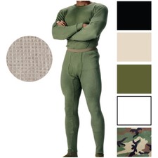 Rothco Thermal Knit Underwear Cold Weather Long Johns Waffle Warm Base Layer Thermal Underwear price