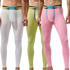 Men Compression Thermal Legging Pants Soft Bulge Pouch Quick Dry Bottom Tight Thermal Underwear price