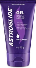 Astroglide Ultra Gentle Gel Lube Water Based Personal Lubricant No Drip 4oz Lubricant Gel price
