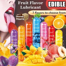 Edible Fruit Flavor Adult Lubricant Gel Lube Edible Oral Sex Sexual Massage Oil Lubricant Gel price