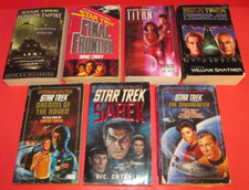 Lot of 7 miscellaneous Star Trek Paperback Books / Novels ~ Immediate shipping! Miscellaneous Novels price