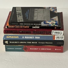 Georges Simenon Novels Lot of 6 Miscellaneous Paperbacks Preowned Maigret Miscellaneous Novels price