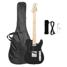 Glarry GTL Maple Fingerboard 39 Inch Electric Guitar 6 String for Student Black Electric Guitars price